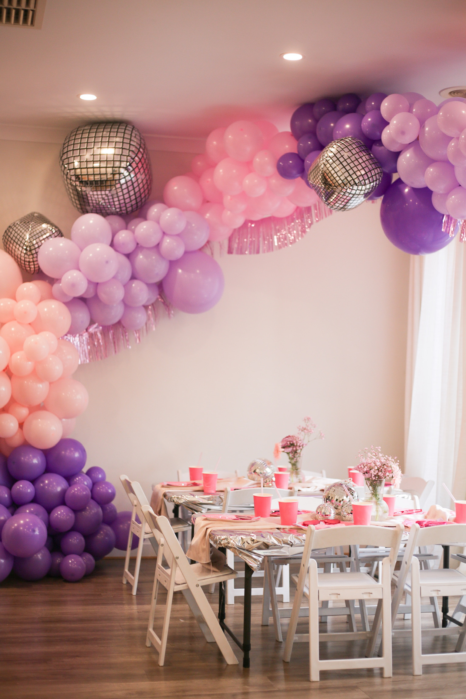 Custom themed balloon installation in Auckland